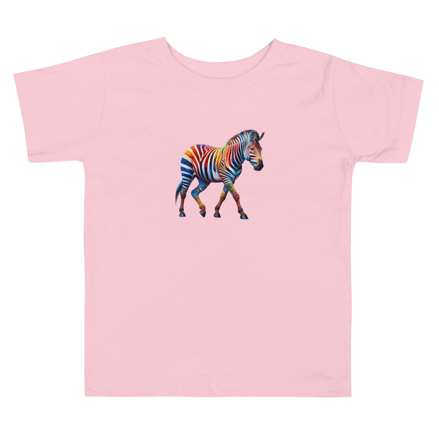 Zebra in Technicolour - Toddler Short Sleeve Tee