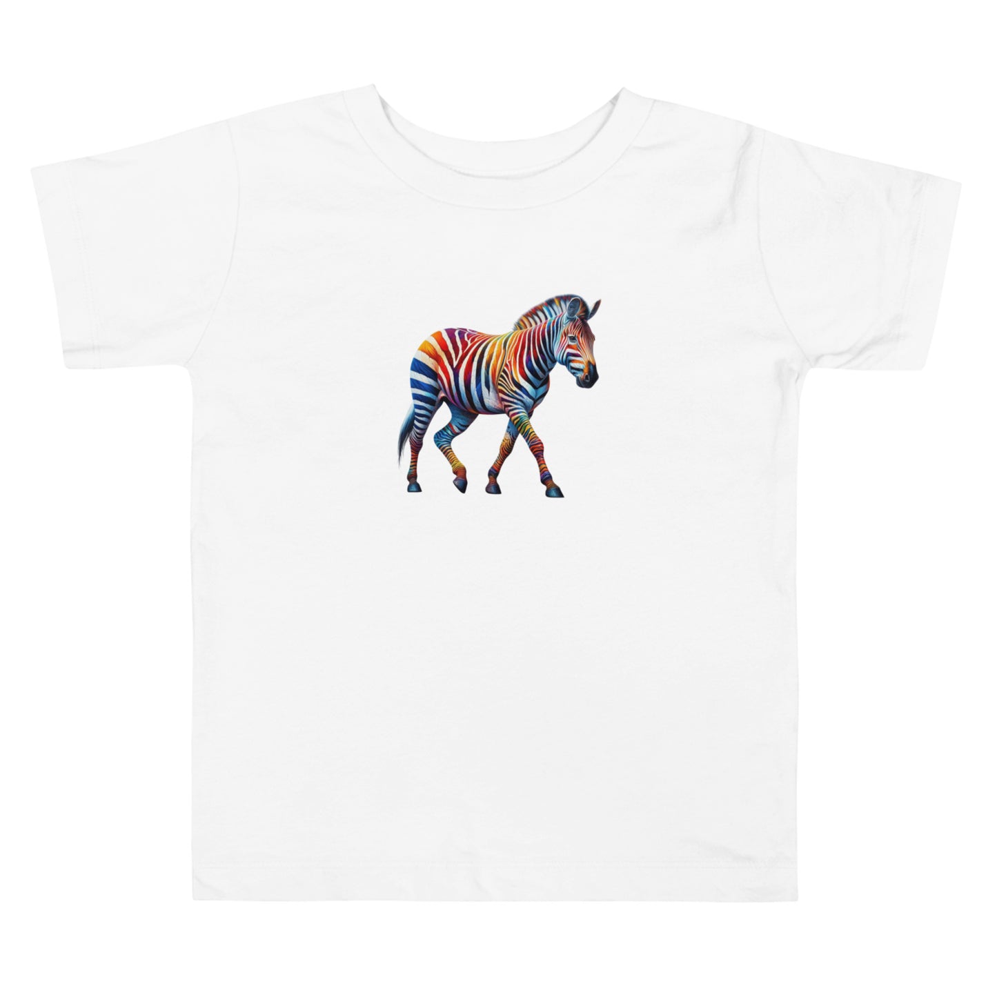 Zebra in Technicolour - Toddler Short Sleeve Tee