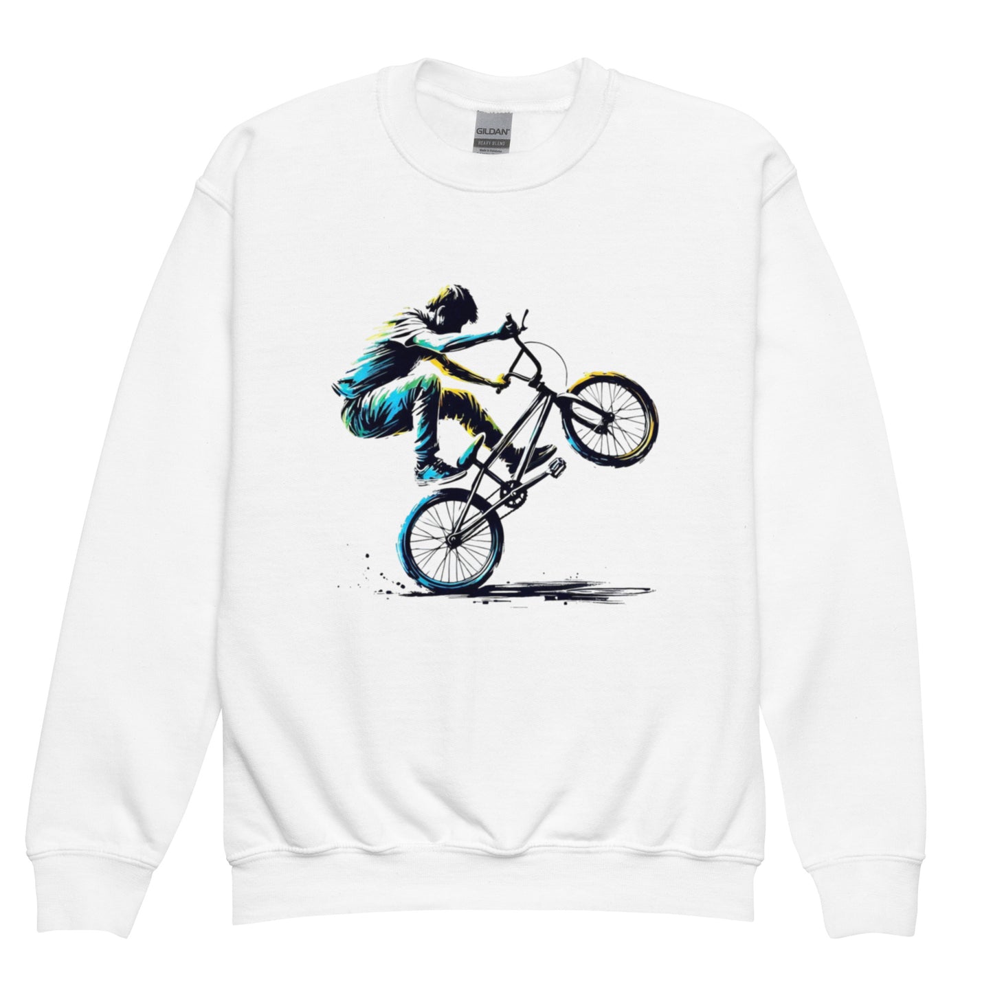 The Wheelie - Youth crewneck sweatshirt