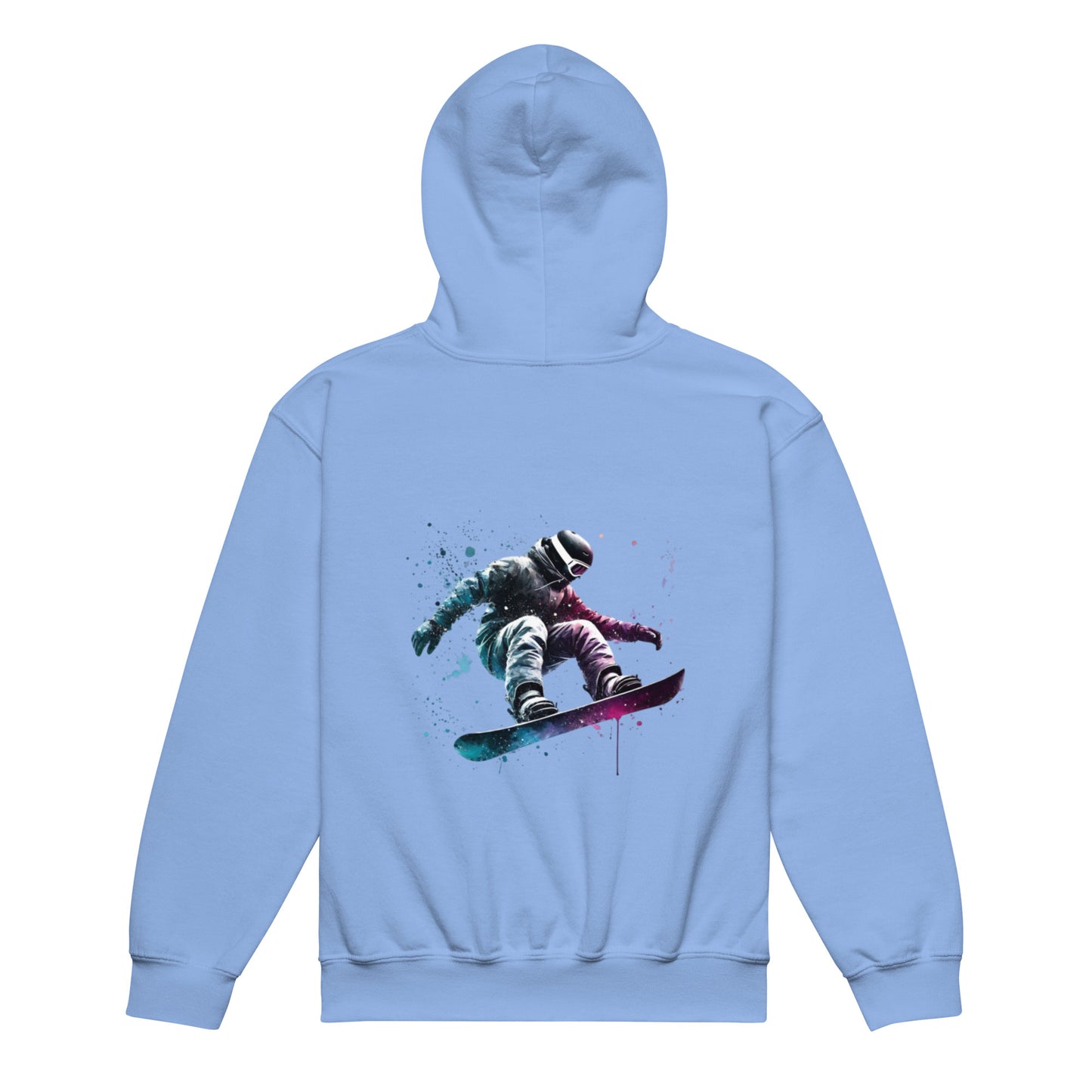 Snowboarding through the Galaxy - Colour - Youth heavy blend hoodie