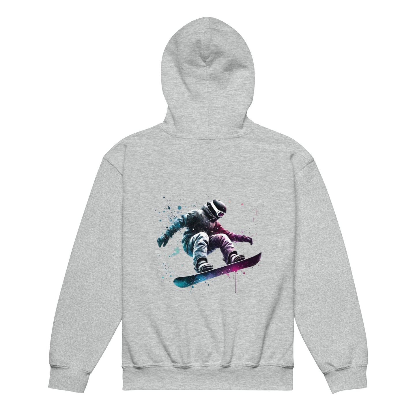 Snowboarding through the Galaxy - Youth heavy blend hoodie