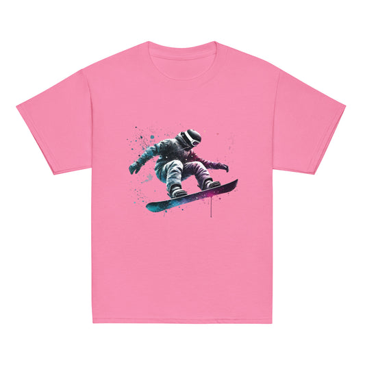 Snowboarding through the Galaxy - Youth classic tee