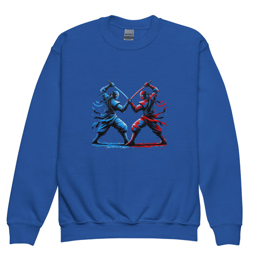 Battle of the Ninjas - Youth crewneck sweatshirt