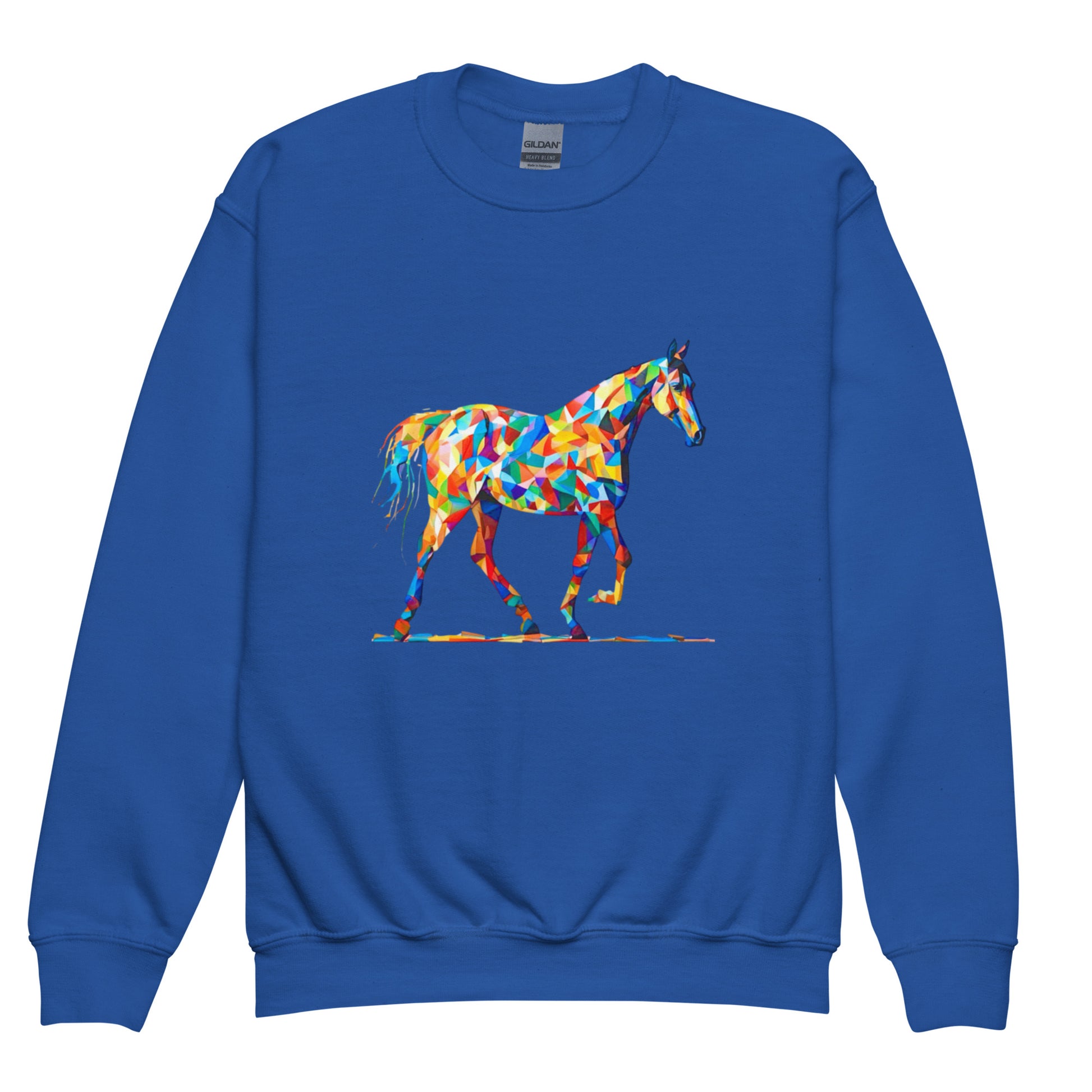 Geometric Horse - Youth crewneck sweatshirt