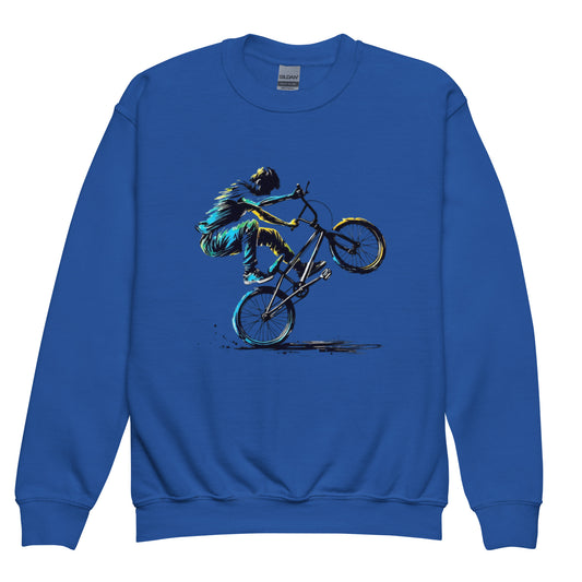 The Wheelie - Youth crewneck sweatshirt