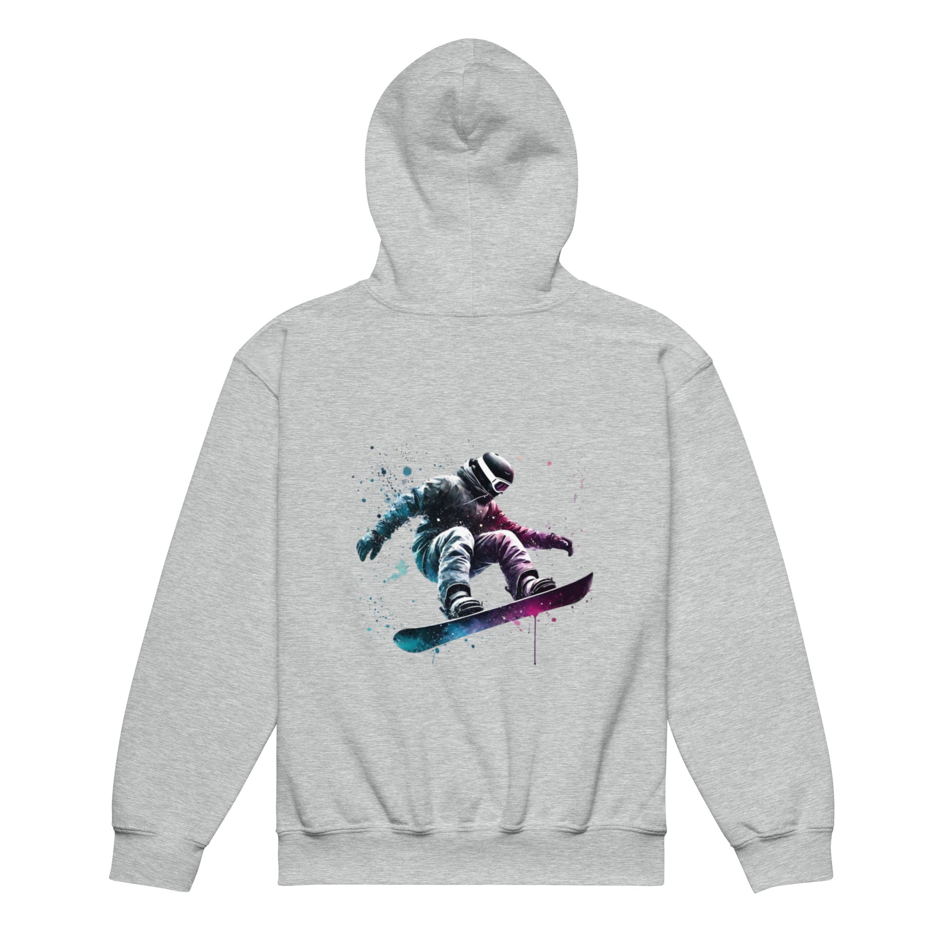 Snowboarding through the Galaxy - Youth heavy blend hoodie